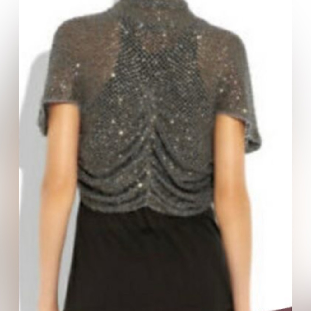 Alice + Olivia metal sequin shrug - Picture 5 of 14